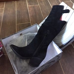 Jeffrey Campbell suede knee high boots